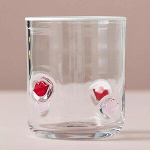 Anthropologie Valentine Lips Icon Juice Glass